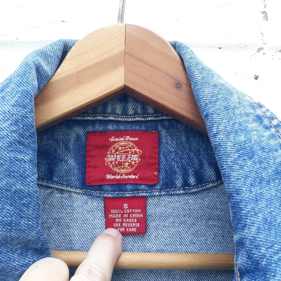 Vintage Y2K Gap Denim Jacket Small Embroidered - Picture 4 of 5